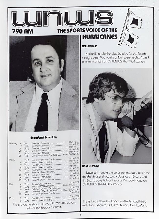 Miami Hurricans and Neil Rogers